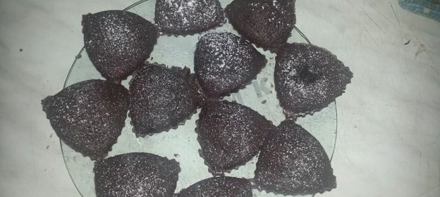 Шоколадные кексы в формочках