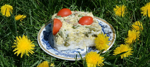 Суп из баклажанов с грибами,с палочками