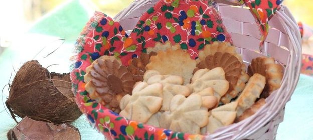 Творожные печенье с кокосом