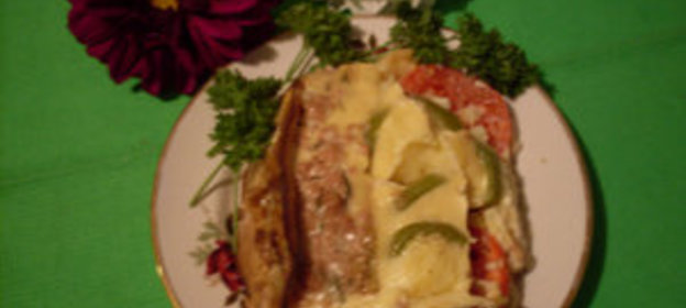 Запеканка с баклажанами