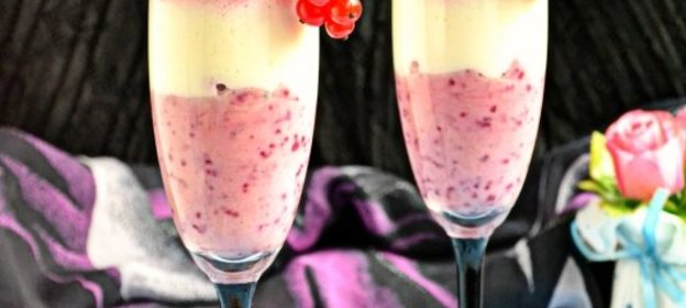 Творожно-смородиновый десерт Наслаждение