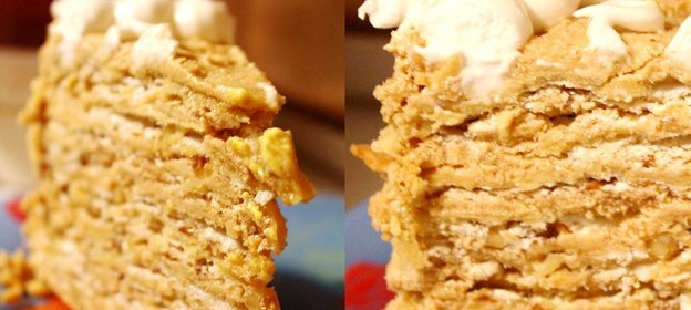 Торт с безе и орехами