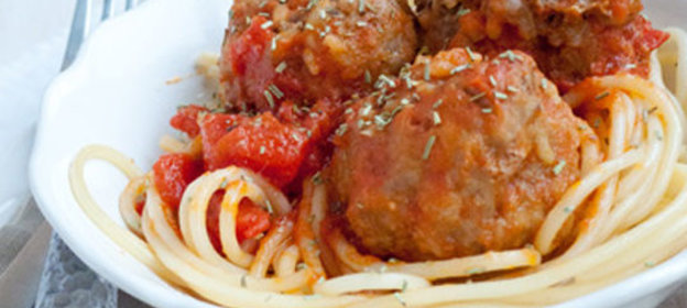 Паста с фрикадельками