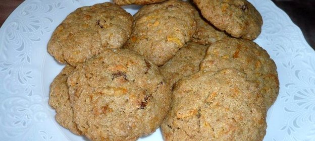 Овсяно-ржаное печенье с морковью