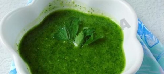 Соус из петрушки и черемши