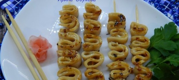 Кальмары в соусе терияки