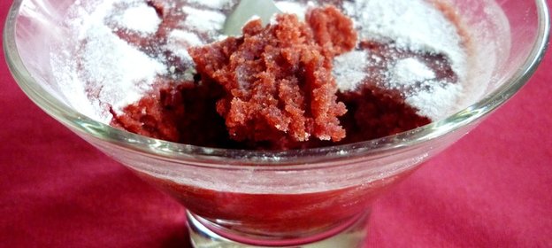 Кекс Красный бархат (red velvet) за 40 секунд в СВЧ