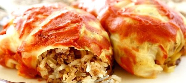 Голубцы с мясом и рисом