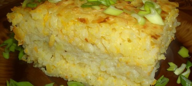 Рыбно-рисовая запеканка Воздушная