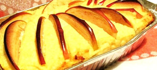 Творожная запеканка с яблоками