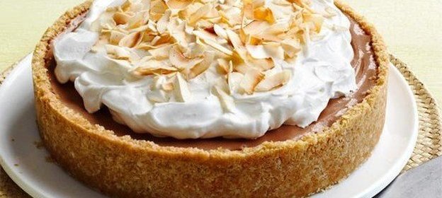 Шоколадно-банановый пирог с мороженым