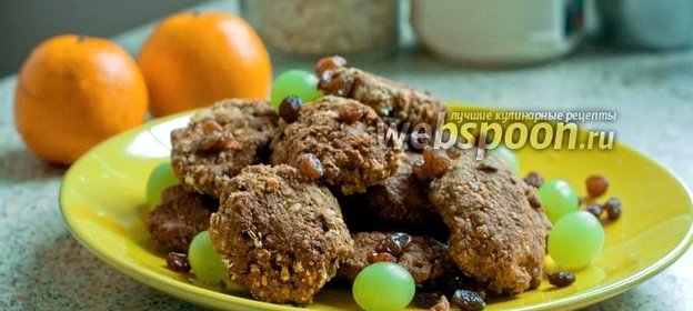 Овсяное печенье без масла и сахара