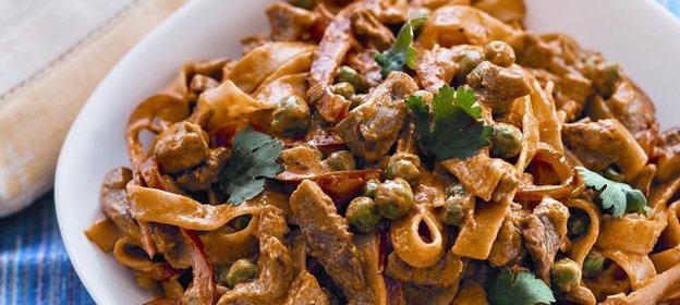 Лапша с карри и свининой