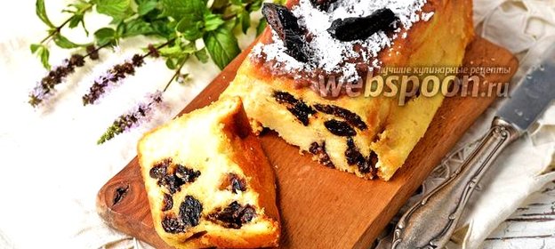 Творожная запеканка с черносливом