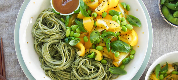 Лапша соба с медовой заправкой