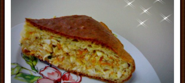 Заливной куриный пирог Фантазия