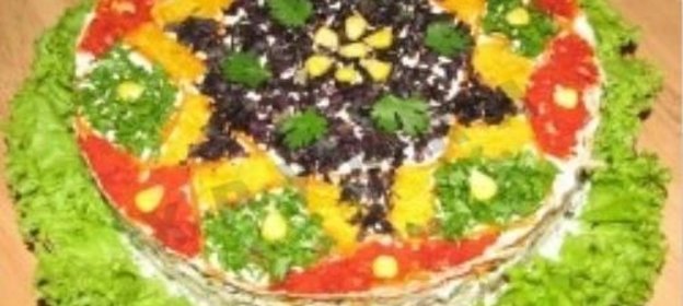 Праздничный салат курица картошка огурец