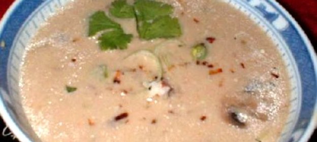 Весенний бульон с грибами