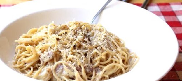 Паста карбонара с панчеттой