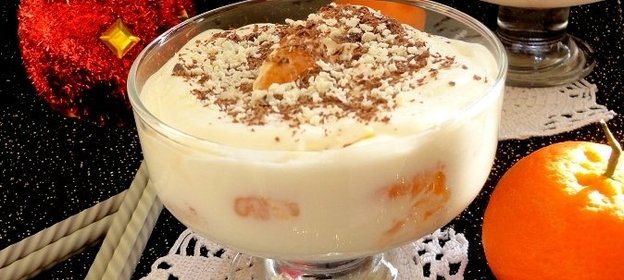 Десерт Мандарины в шоколаде