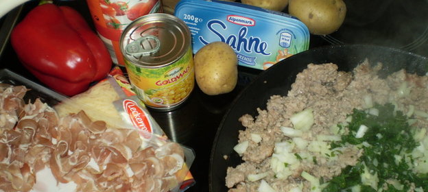 Запеканка с фаршем