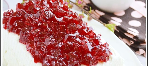 Творожный десерт В горошек для именинницы Ирочки 211978