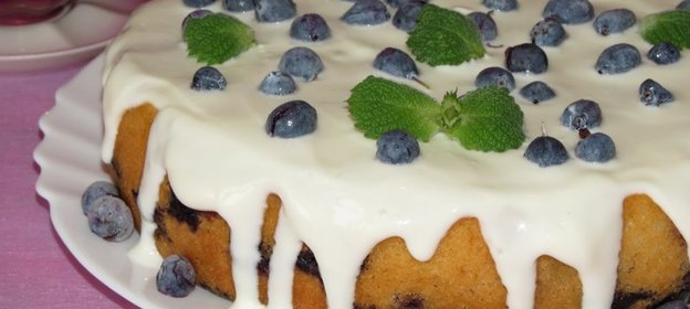 КЕКС С ГОЛУБИКОЙ И СЛИВОЧНЫМ СЫРОМ (Тест - драйв)