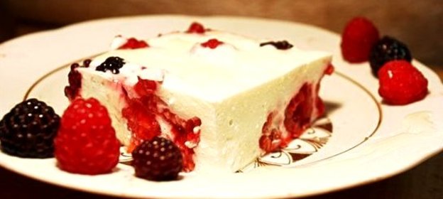 Творожно-фруктовый десерт