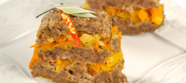 Слоеный мясной хлеб