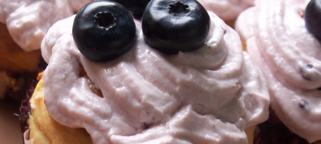 Cupcakes, кексы с черникой