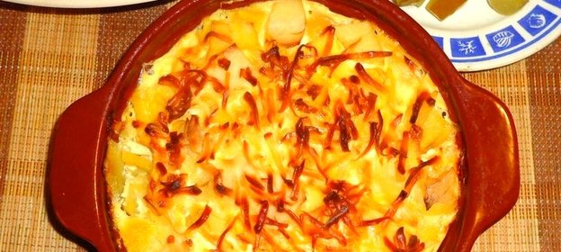 Картофельная запеканка с имбирем