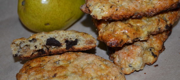 Сконы с печенными грушами и шоколадом