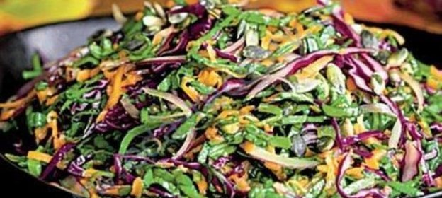 Салат из красной капусты Зимний