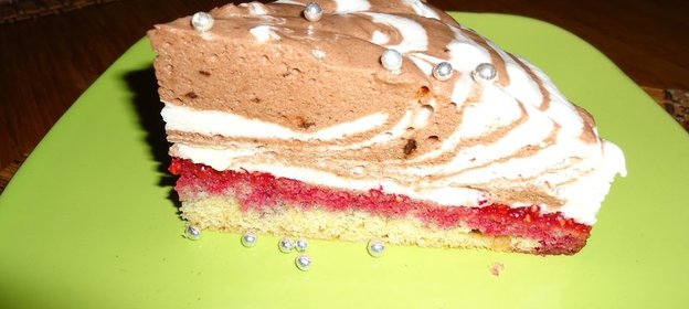 Торт-суфле Зебра шоколадная