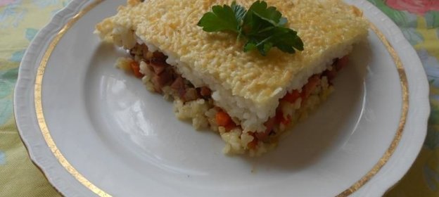 Рисовая запеканка