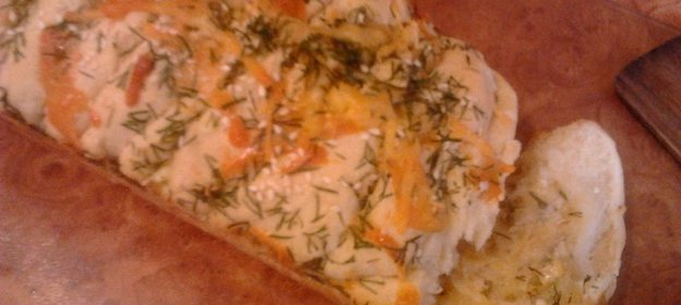 Чесночный хлеб с зеленью