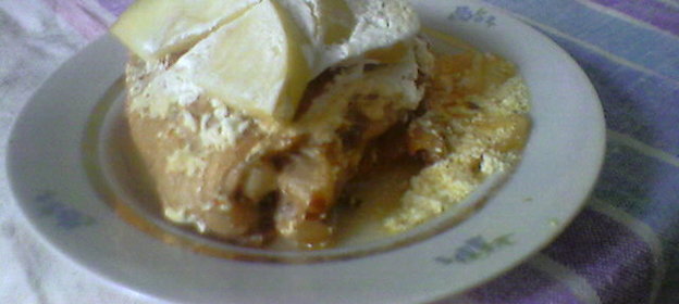 Сильтюпудиньш (Запеканка из сельди с отварным картофелем)