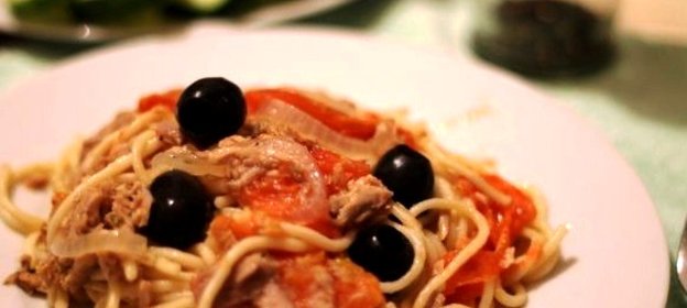 Паста с тунцом