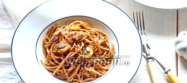 Гречневая лапша с тунцом