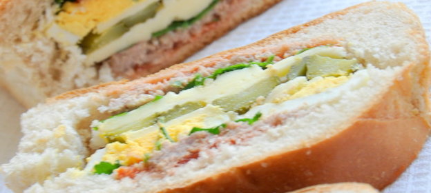 Фаршированный батон (вариант)