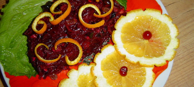 Десертный салатик со свеклой (вариант)