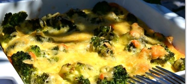 Запеканка из брокколи в духовке