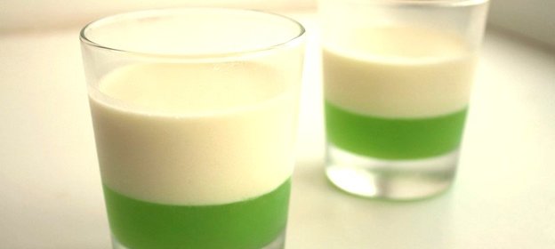 Панна котта с лаймовым желе