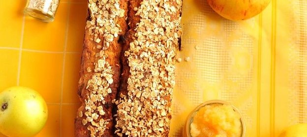 Полезный кекс с яблочным пюре