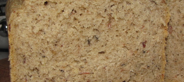 Хлеб с беконом, шампиньонами и луком (в хлебопечке)