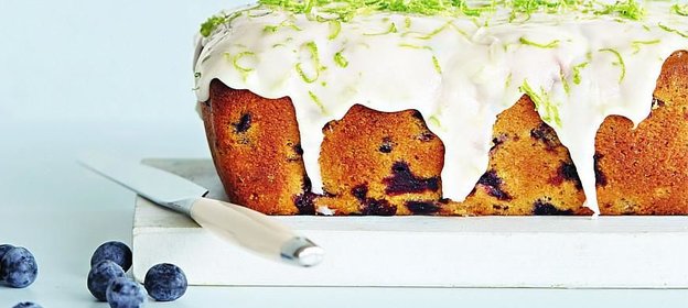 Кекс с голубикой и лаймом