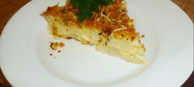 Запеканка из макарон и цветной капусты
