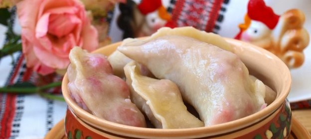 Вареники с вишнями из постного заварного теста