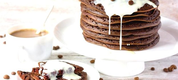 Шоколадно-кофейные блины
