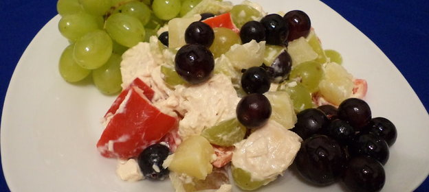 Экзотический салат с курицей для настоящих гурманов! (ДУЭЛЬ)